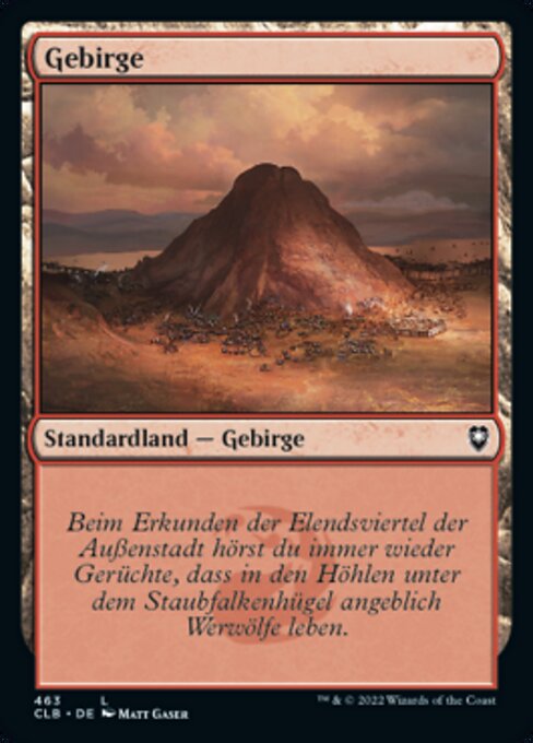 Gebirge (V.1) XCLB-463 Land Excellent Deutsch Foil