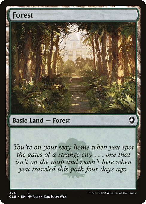 Forest XCLB-470 Land Excellent Englisch Foil