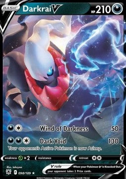 Darkrai V ASR-098 Ultra Rare Light Played Deutsch