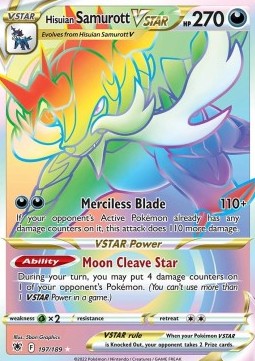 Hisui-Admurai VSTAR ASR-197 Secret Rare Near Mint Deutsch