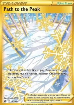 Schneegipfelpfad ASR-213 Secret Rare Light Played Deutsch