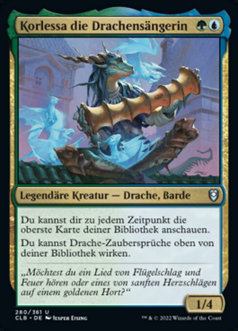 Korlessa die Drachensängerin CLB-280 Uncommon Near Mint Deutsch