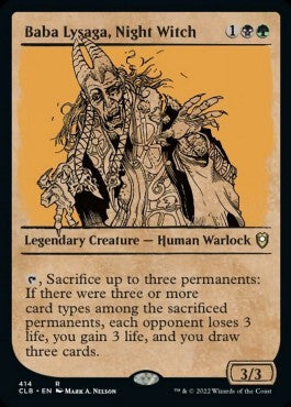 Baba Lysaga, die Nachthexe (V.2) XCLB-414 Rare Near Mint Englisch Foil