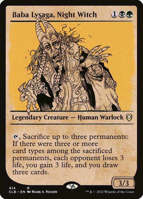 Baba Lysaga, die Nachthexe (V.2) XCLB-414 Rare Near Mint Englisch Foil