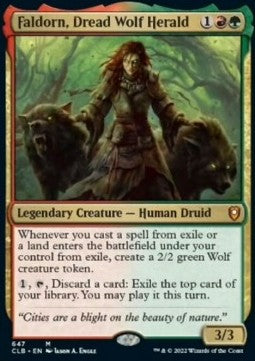 Faldorn, Dread Wolf Herald XCLB-647 Mythic Excellent Englisch Foil
