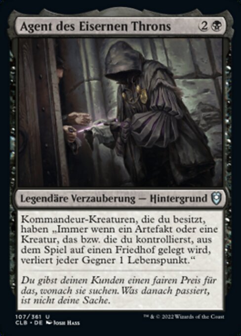 Agent des Eisernen Throns CLB-107 Uncommon Excellent Deutsch