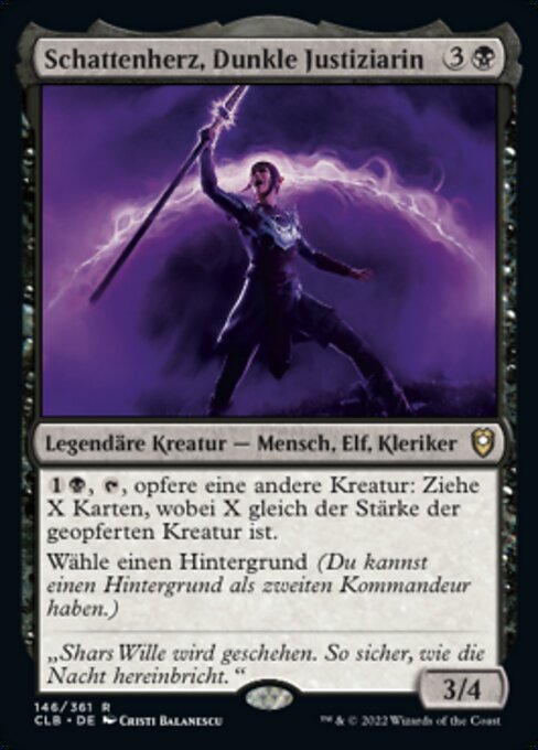 Schattenherz, Dunkle Justiziarin CLB-146 Rare Near Mint Deutsch