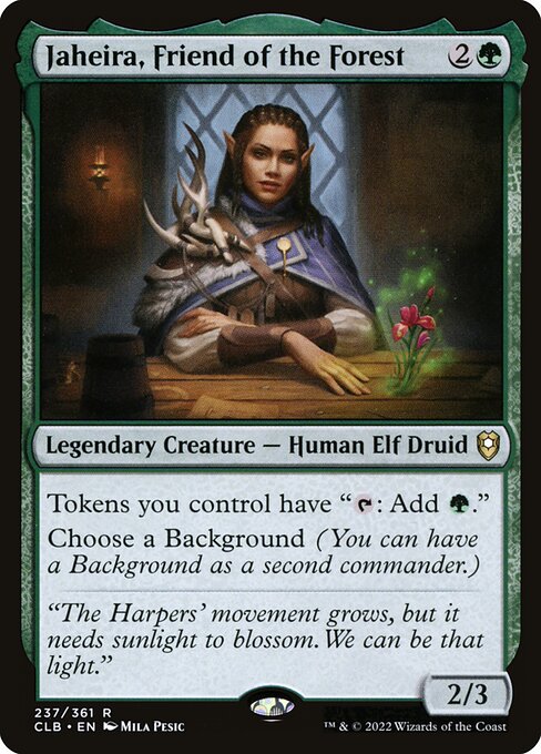 Jaheira, Friend of the Forest CLB-237 Rare Near Mint Englisch Foil