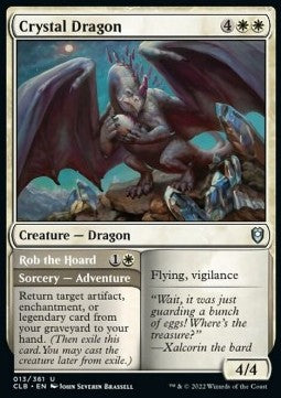 Crystal Dragon // Rob the Hoard CLB-13 Uncommon Near Mint Englisch Foil