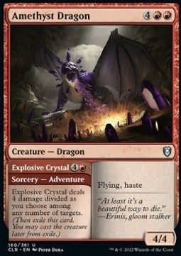 Amethystdrache // Explosiver Kristall CLB-160 Uncommon Excellent Englisch Foil