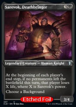 Sarevok der Todbringer (V.1) XCLB-497 Uncommon Excellent Englisch Foil