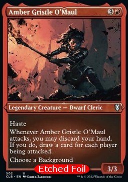 Amber Gristle O'Maul (V.1) XCLB-502 Uncommon Excellent Englisch Foil
