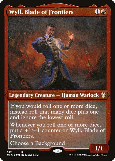 Wyll die Grenzklinge (V.1) XCLB-512 Rare Near Mint Englisch Foil