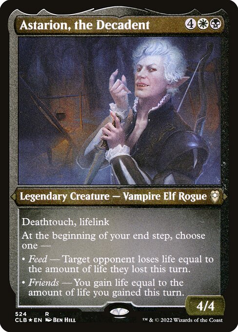Astarion der Dekadente (V.1) XCLB-524 Rare Near Mint Englisch Foil