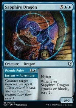 Saphirdrache // Psionischer Impuls CLB-94 Uncommon Near Mint Deutsch