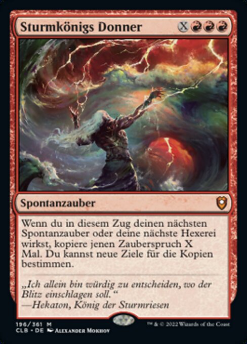 Sturmkönigs Donner CLB-196 Mythic Excellent Deutsch Foil