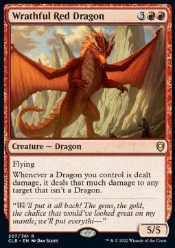 Zorniger roter Drache CLB-207 Rare Near Mint Deutsch
