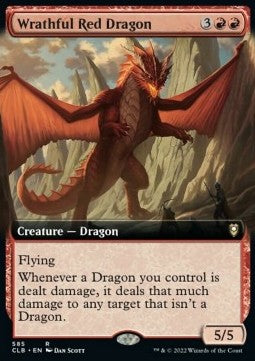 Zorniger roter Drache XCLB-585 Rare Near Mint Englisch Foil