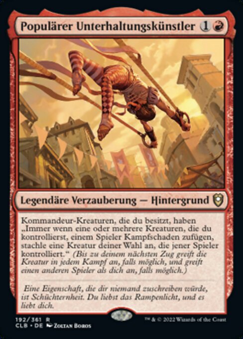 Populärer Unterhaltungskünstler CLB-192 Rare Excellent Deutsch