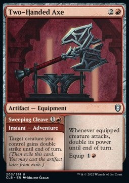Two-Handed Axe // Sweeping Cleave CLB-203 Uncommon Near Mint Englisch