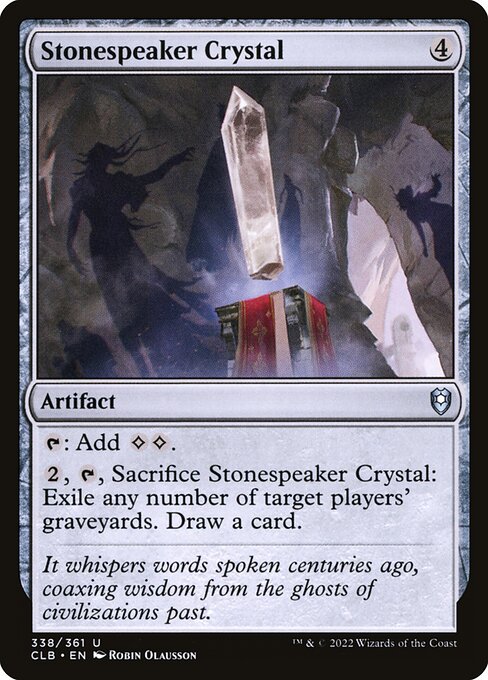 Steinflüster-Kristall CLB-338 Uncommon Excellent Englisch Foil