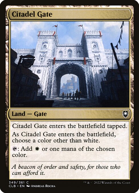 Zitadelltor CLB-349 Common Near Mint Englisch Foil