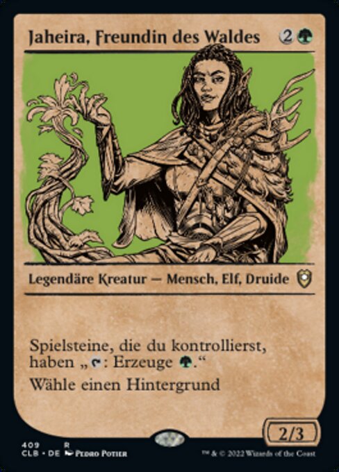 Jaheira, Freundin des Waldes (V.2) XCLB-409 Rare Near Mint Deutsch Foil