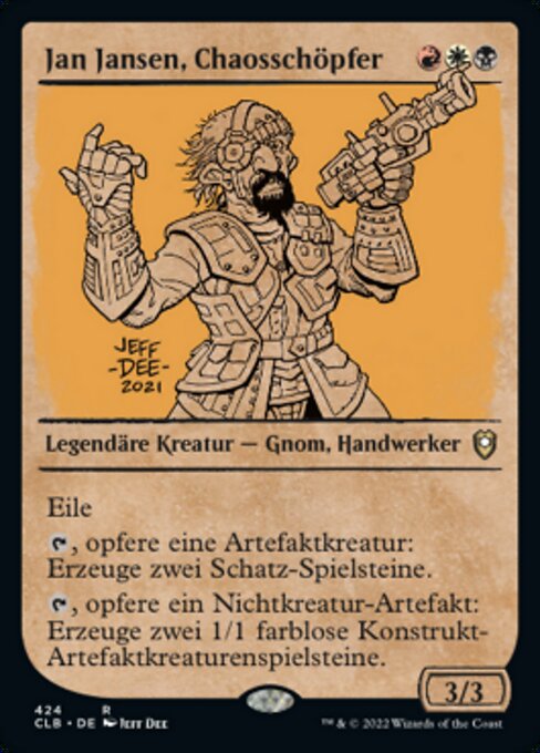 Jan Jansen, Chaosschöpfer (V.2) XCLB-424 Rare Near Mint Deutsch