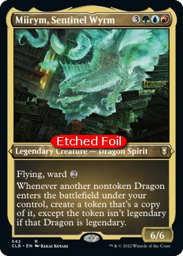 Miirym, Sentinel Wyrm XCLB-542 Rare Near Mint Englisch Foil