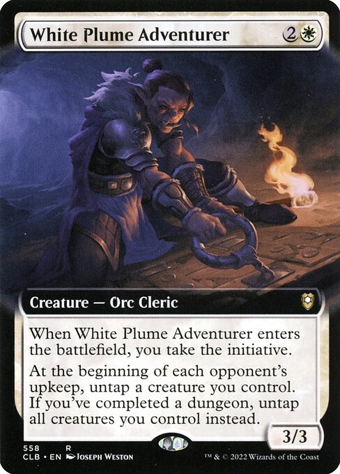 White Plume Adventurer XCLB-558 Rare Near Mint Englisch