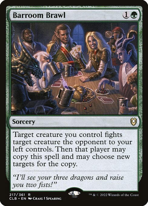 Barroom Brawl CLB-217 Rare Excellent Englisch Foil