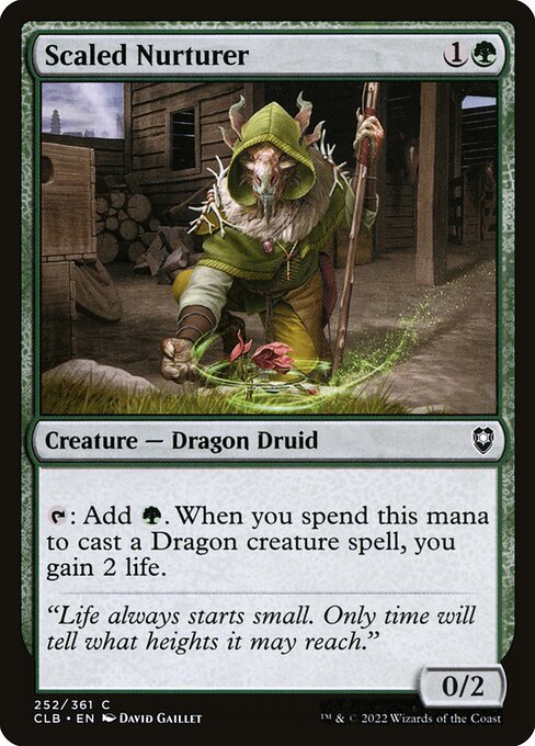Scaled Nurturer CLB-252 Common Light Played Englisch Foil