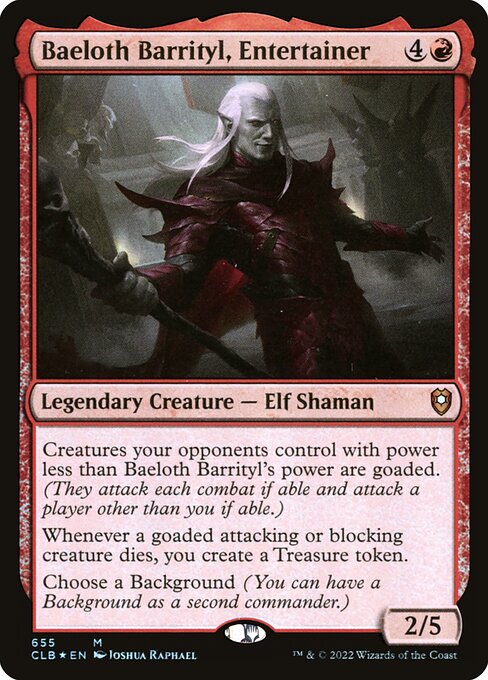 Baeloth Barrityl, Unterhaltungskünstler (V.1) XCLB-655 Mythic Near Mint Englisch Foil