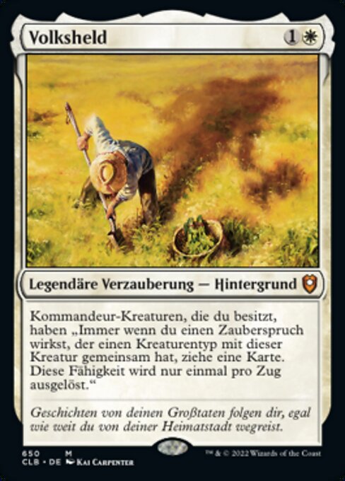 Volksheld (V.1) XCLB-650 Mythic Near Mint Deutsch Foil