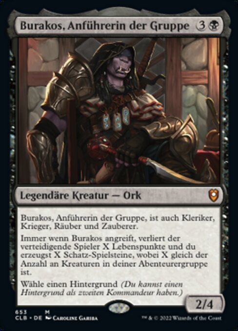 Burakos, Anführerin der Gruppe (V.1) XCLB-653 Mythic Excellent Deutsch Foil