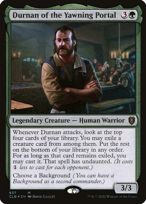 Durnan of the Yawning Portal XCLB-657 Mythic Excellent Englisch Foil