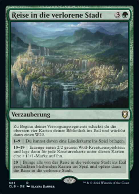 Reise in die verlorene Stadt (V.1) XCLB-681 Rare Excellent Deutsch