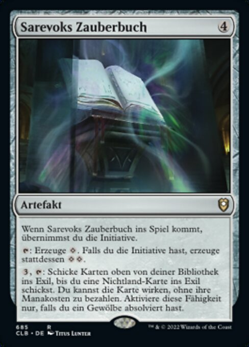 Sarevoks Zauberbuch (V.1) XCLB-685 Rare Near Mint Deutsch