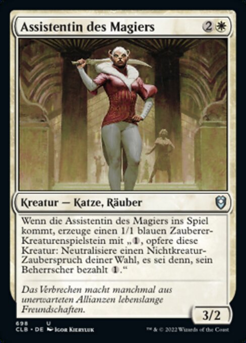 Assistentin des Magiers XCLB-698 Uncommon Near Mint Deutsch