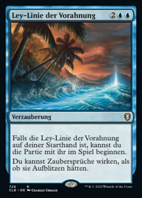 Ley-Linie der Vorahnung XCLB-726 Rare Near Mint Deutsch