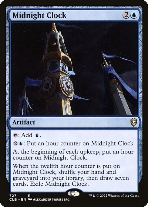 Midnight Clock XCLB-727 Rare Near Mint Englisch