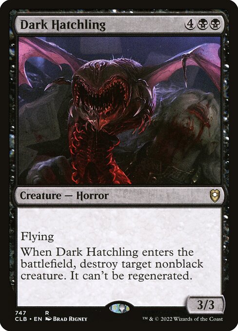 Dark Hatchling XCLB-747 Rare Near Mint Englisch