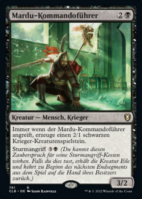Mardu-Kommandoführer XCLB-761 Rare Near Mint Deutsch