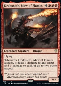 Drakuseth, Maw of Flames XCLB-790 Rare Near Mint Englisch