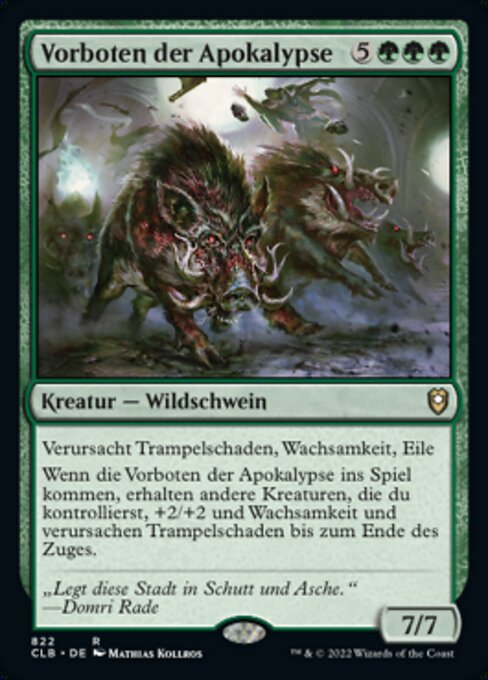 Vorboten der Apokalypse XCLB-822 Rare Near Mint Deutsch
