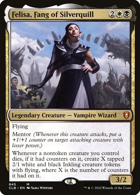 Felisa, Fang of Silverquill XCLB-845 Mythic Near Mint Englisch