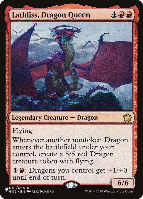 Lathliss, Dragon Queen ZNL-41 Rare Near Mint Englisch