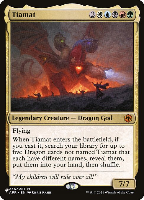 Tiamat ZNL-235 Mythic Excellent Englisch