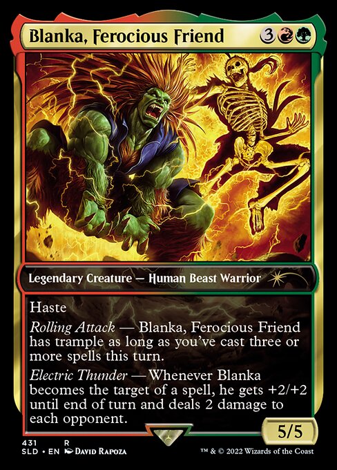 Blanka, Ferocious Friend SLDFS-431 Rare Excellent Englisch Foil