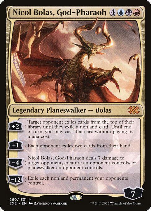 Nicol Bolas, Gott-Pharao 2X2-260 Mythic Near Mint Englisch